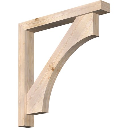 Ekena Millwork Westlake Block Smooth Bracket w/ Offset Brace, Douglas Fir, 5 1/2"W x 42"D x 42"H BKT0604X42X42WTL05SDF
